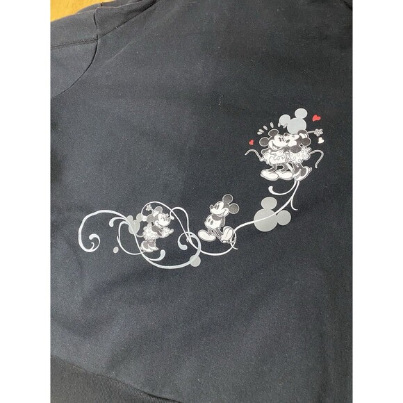 Disney Bradford Exchange Womens Black Mickey Love Hoodie Size Large 20pit2pit - Picture 2 of 10